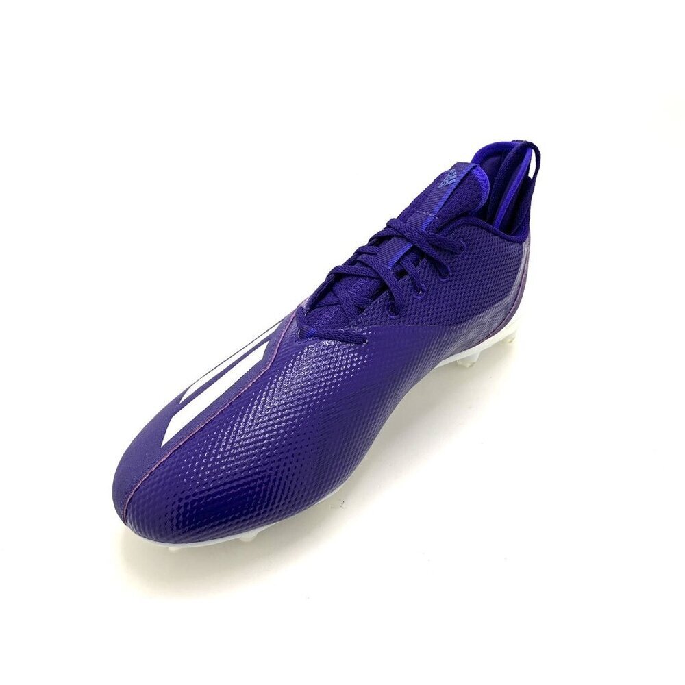 Adidas Men's Adizero Scorch Football Cleats Purple White Lace Up FX4253 Size 15 - Picture 4 of 12